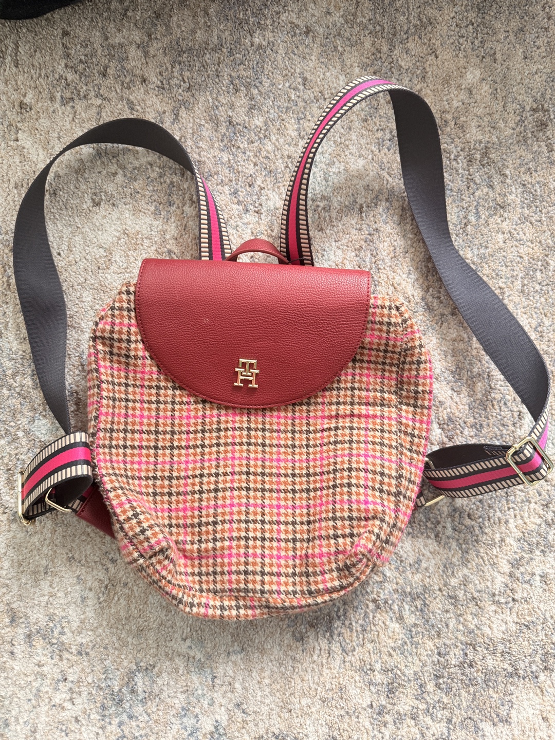 Bugatti Brown Leather Backpack and Tommy women - photo 3