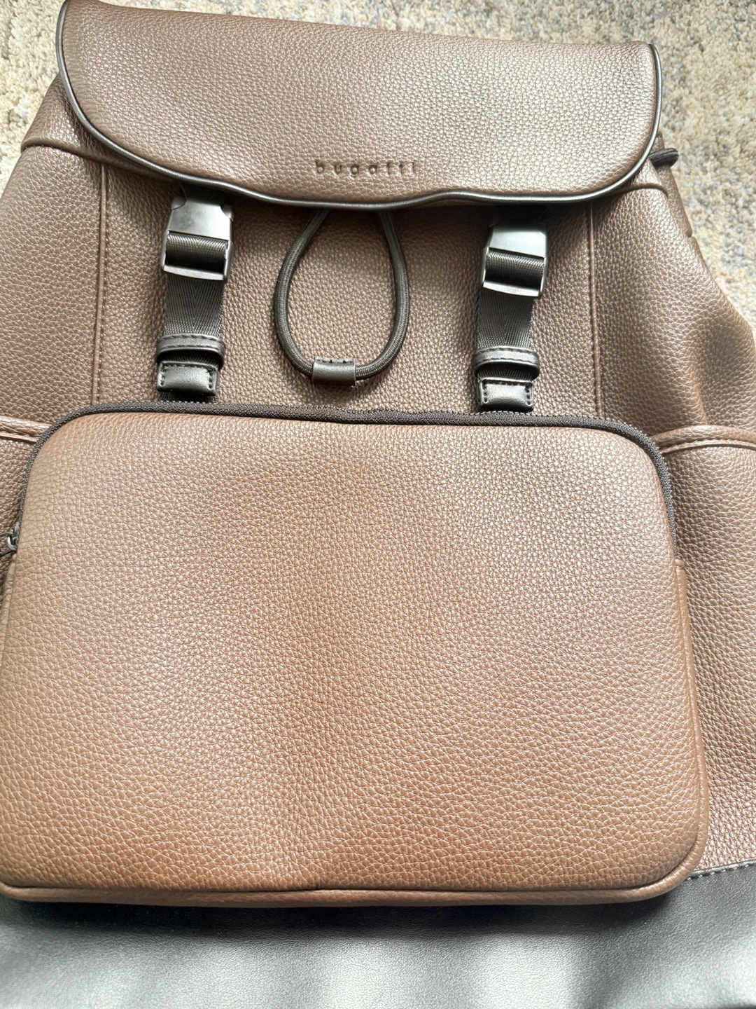 Bugatti Brown Leather Backpack and Tommy women - photo 2