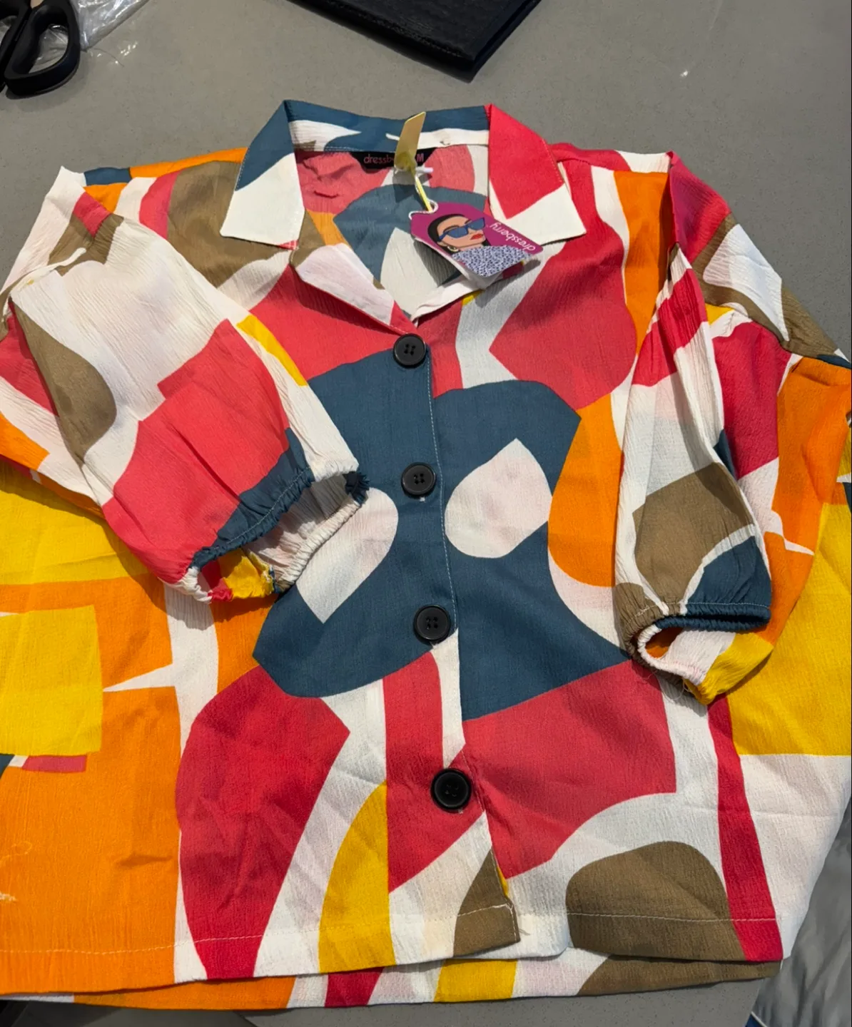 Abstract Print Shirt image indicator(2)