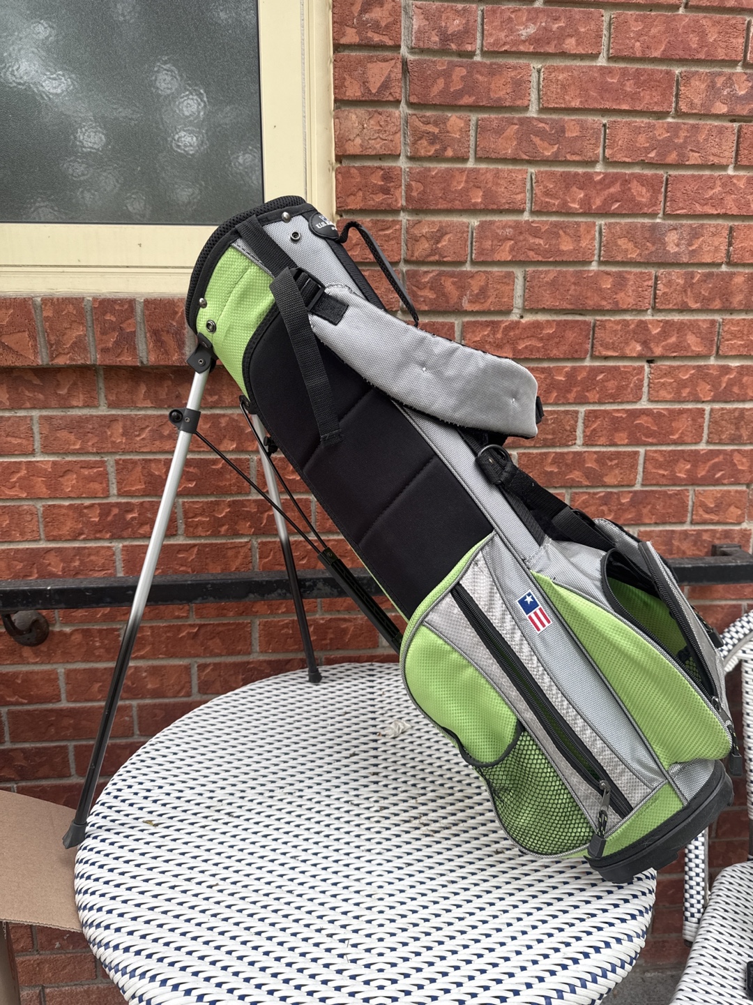 Youth Golf Bag - Green, Grey & Black