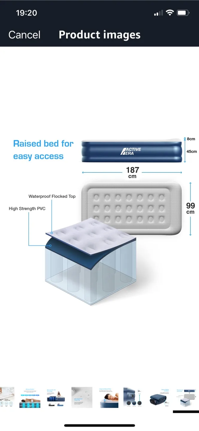 Active Era Premium Twin Air Mattress thumbnail