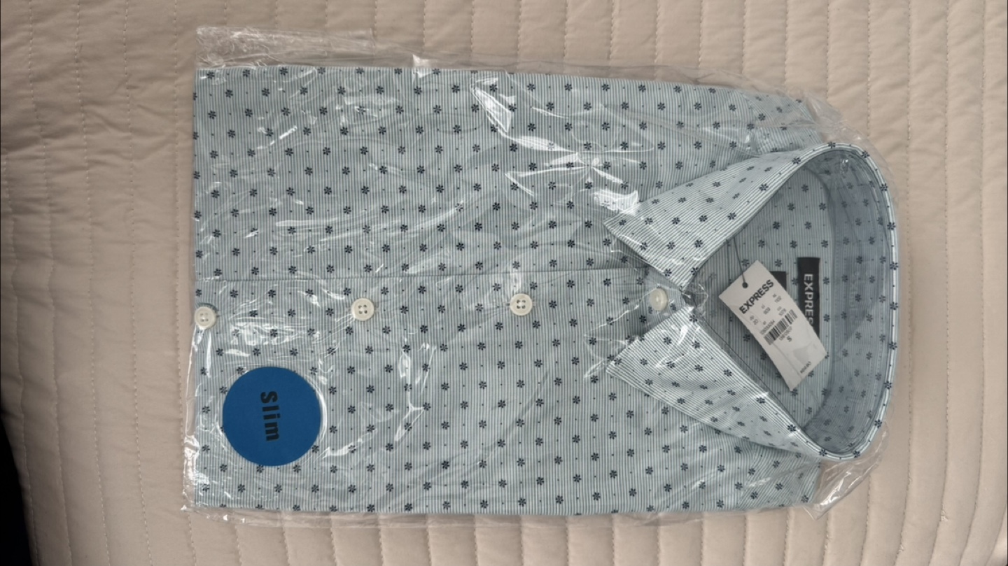 New EXPRESS Slim Floral Dress Shirt - Size S