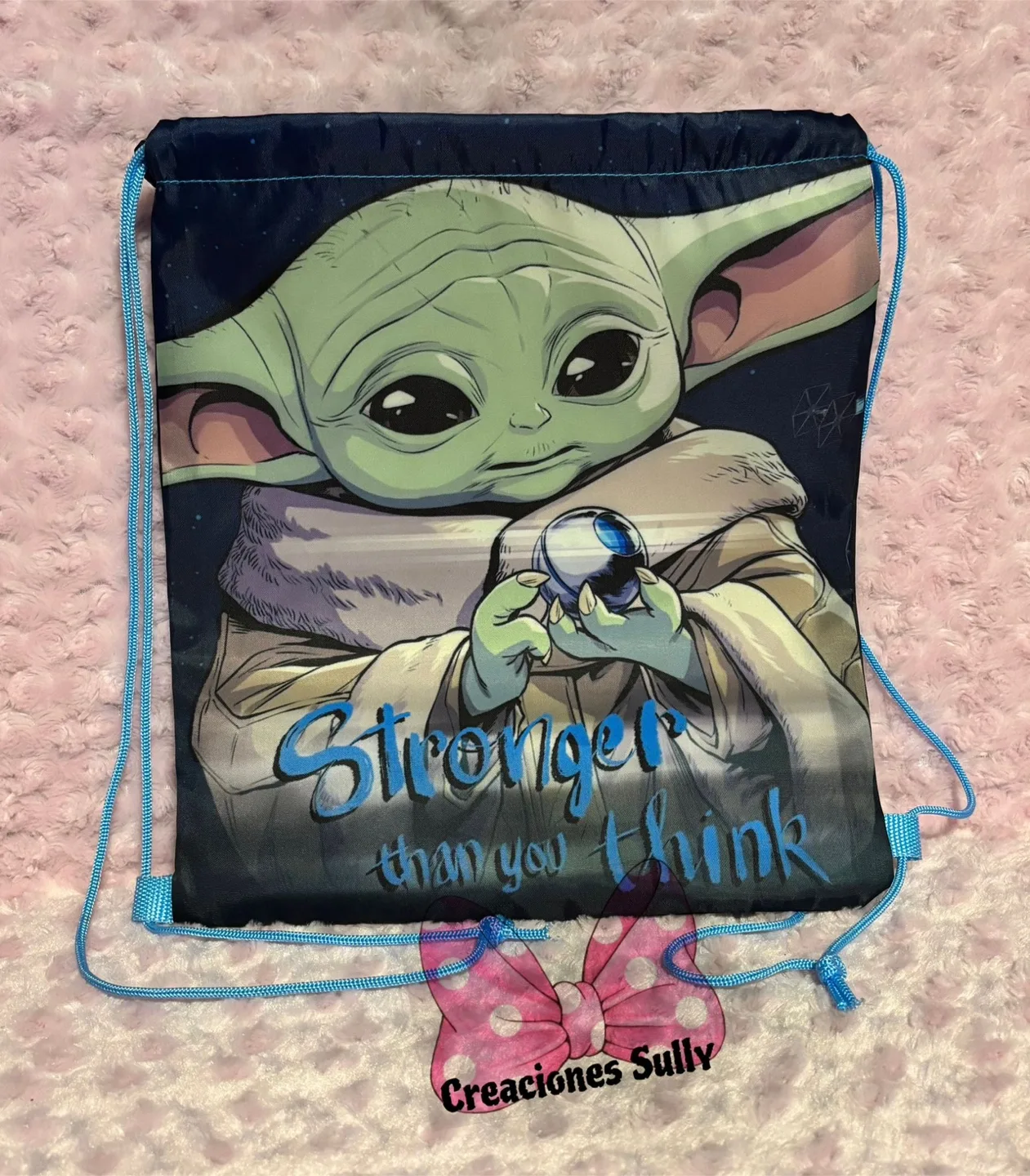 Baby Yoda Drawstring Bag thumbnail