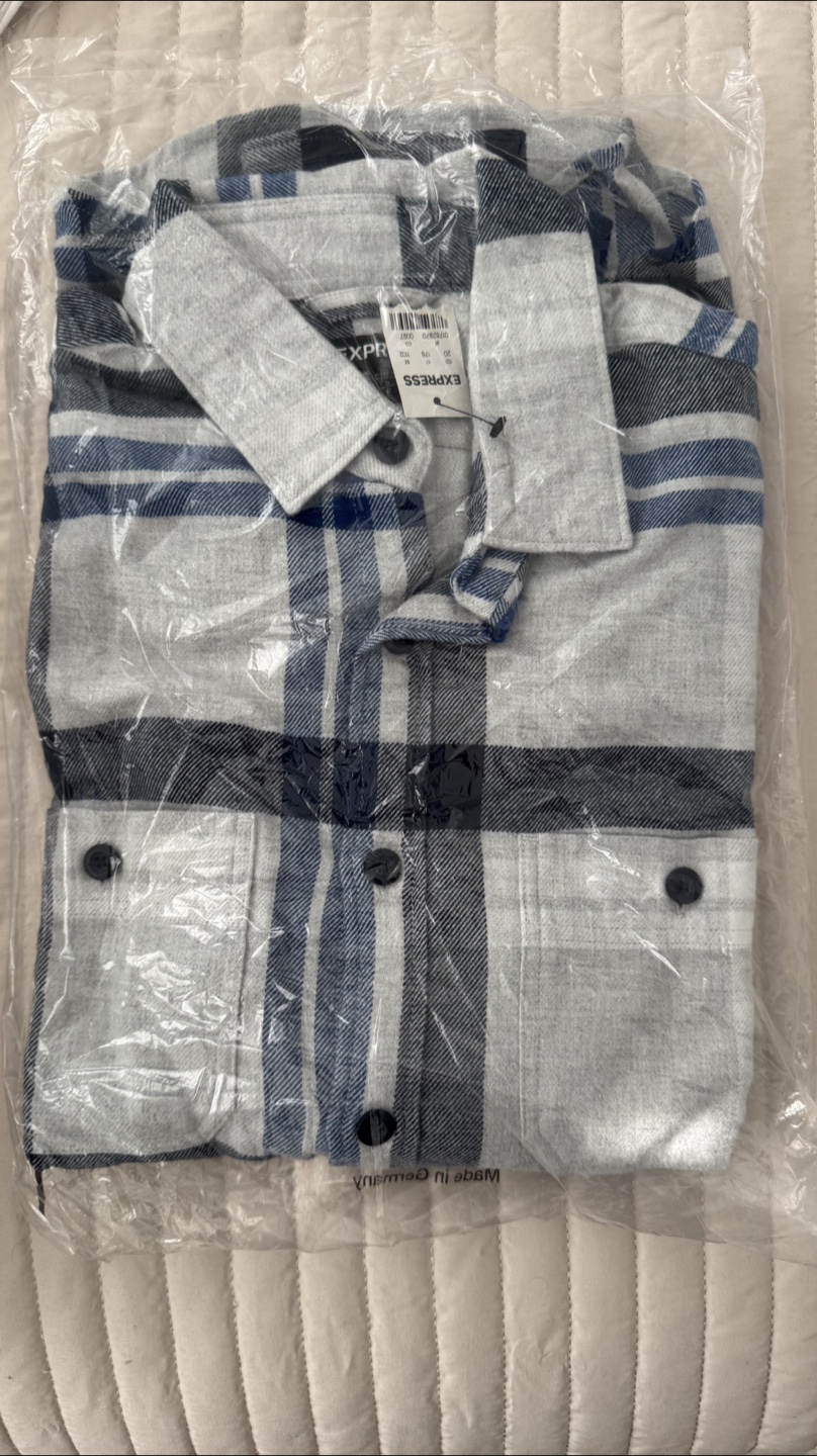 New Express Plaid Flannel Shirt - Size S