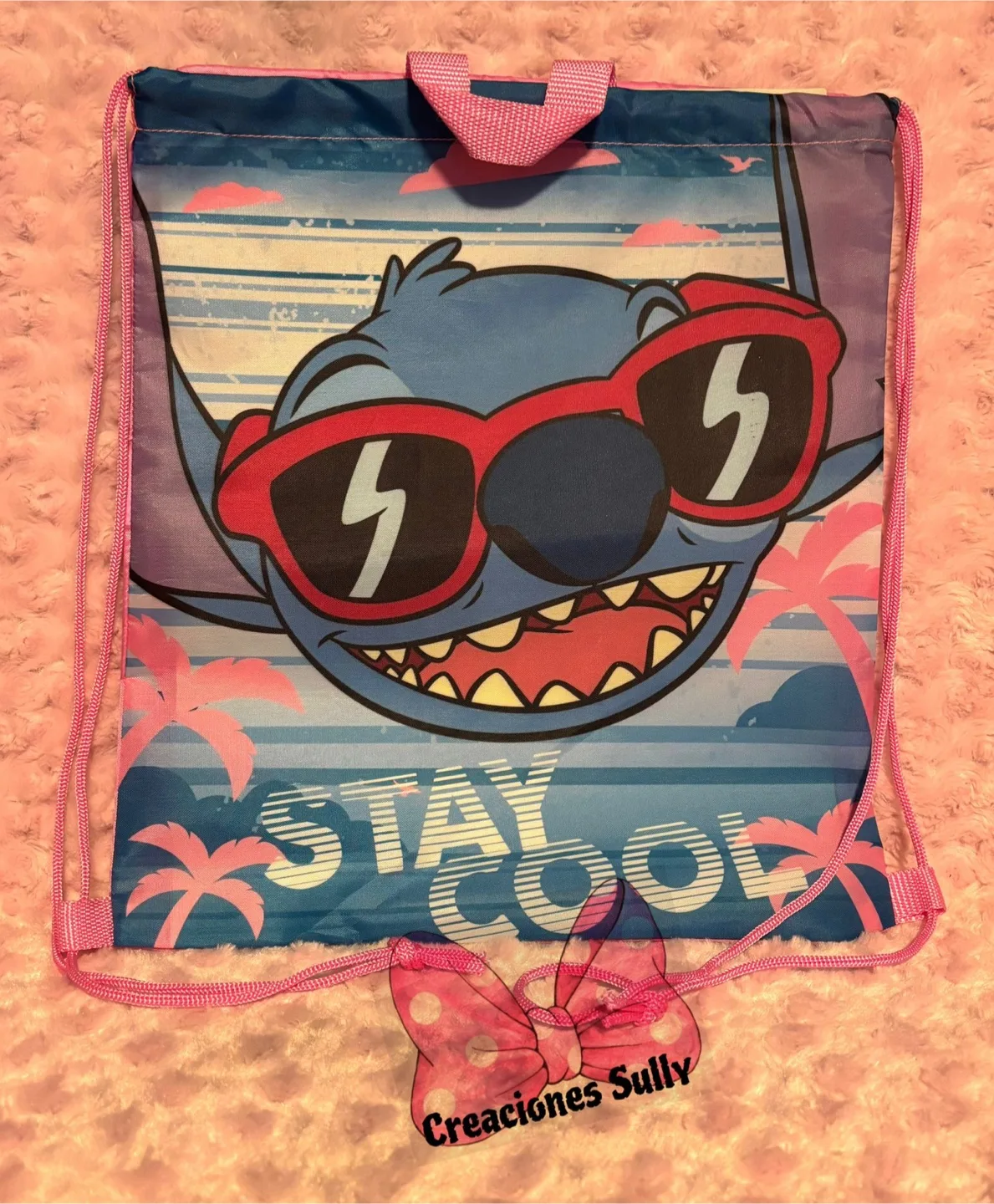 Disney Stitch Drawstring Backpack thumbnail