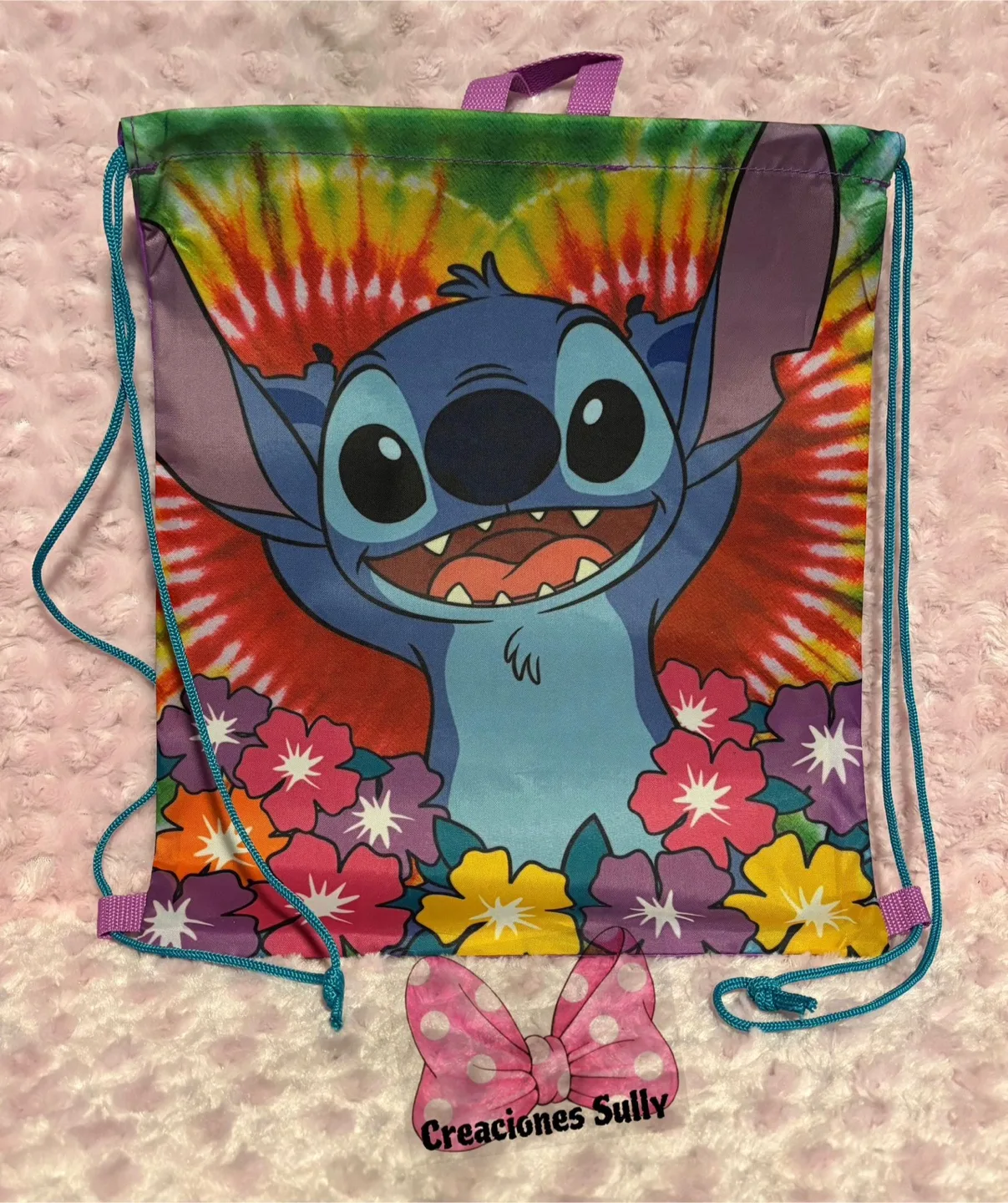 Disney Stitch Drawstring Backpack thumbnail