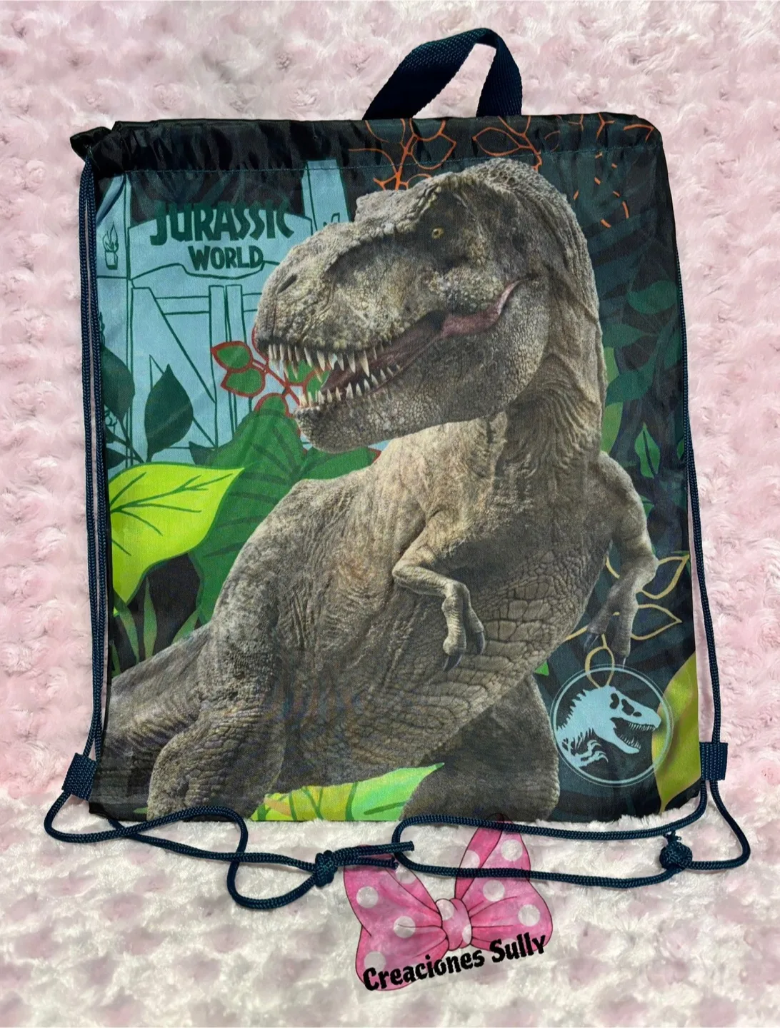 Jurassic World Drawstring Backpack thumbnail