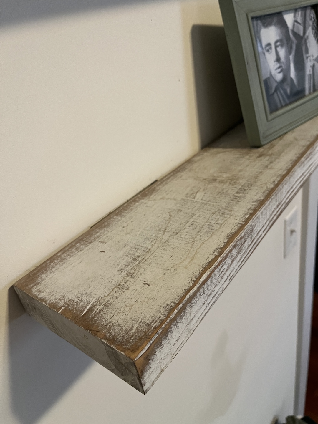 Rustic White Floating Shelves - photo 2