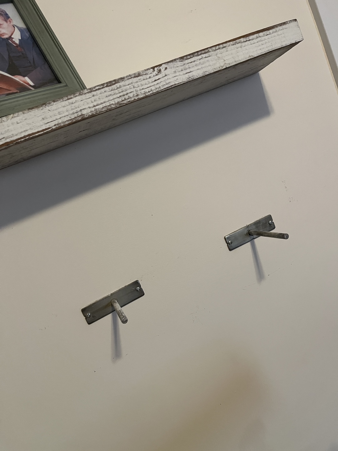 Rustic White Floating Shelves - photo 4