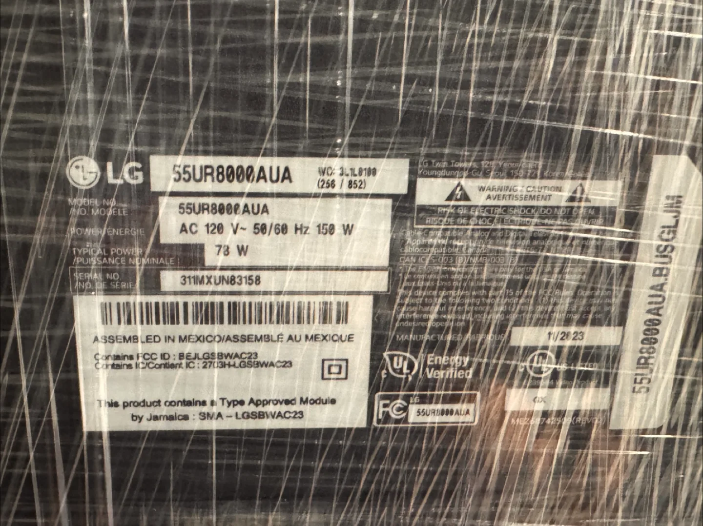 LG UHD AI ThinQ TV wall rack included image indicator(7)