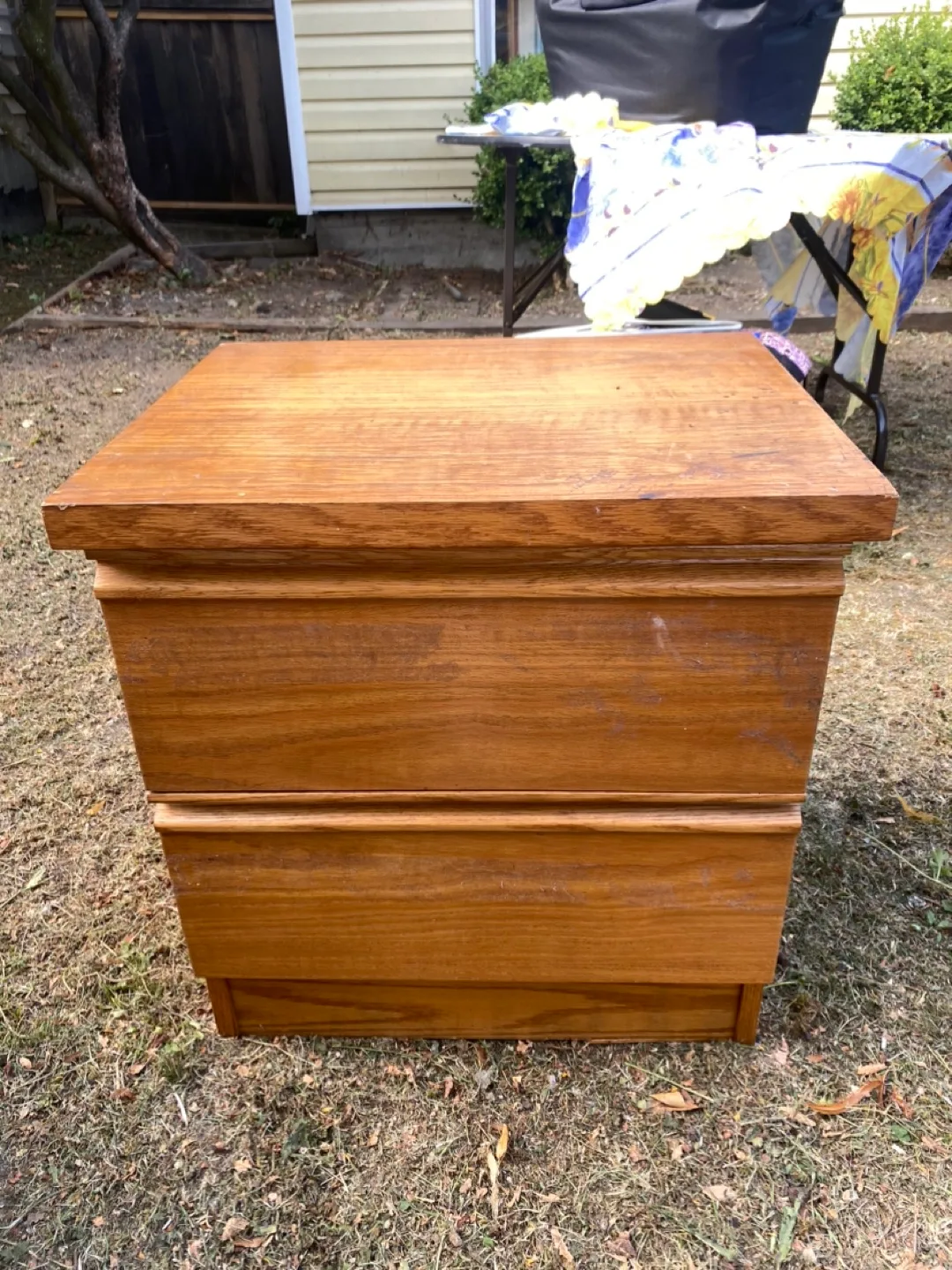 Wood Nightstand with Drawer thumbnail