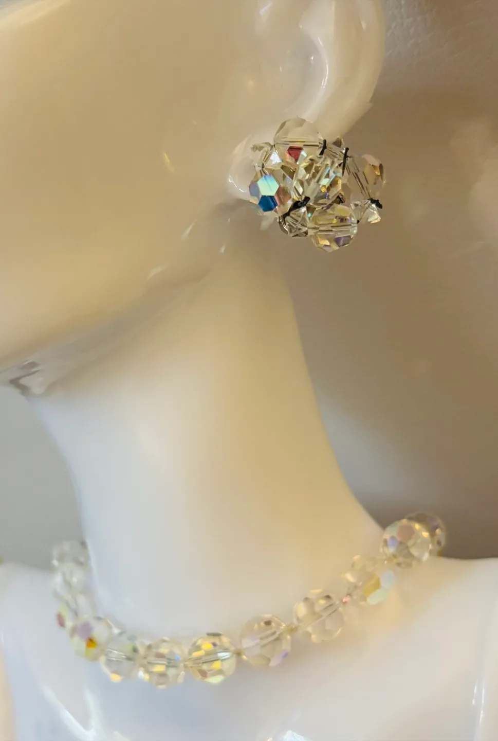 Crystal beads necklace & earrings thumbnail