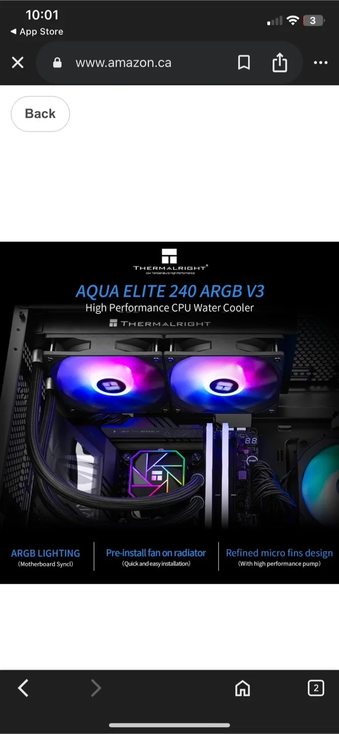 Thermalright Aqua Elite 240 V3 ARGB CPU Liquid Cooler - New image indicator(6)