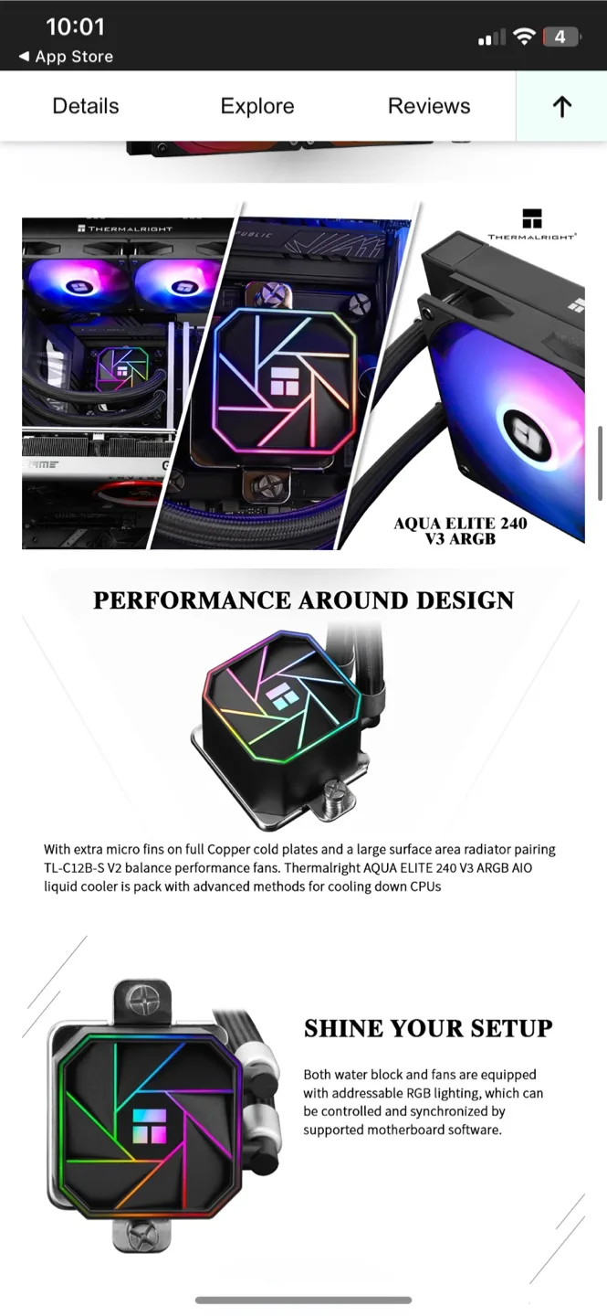 Thermalright Aqua Elite 240 V3 ARGB CPU Liquid Cooler - New image indicator(10)