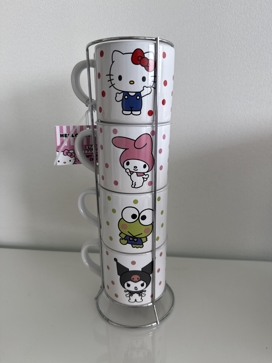 Sanrio Character Mug Set with Rack