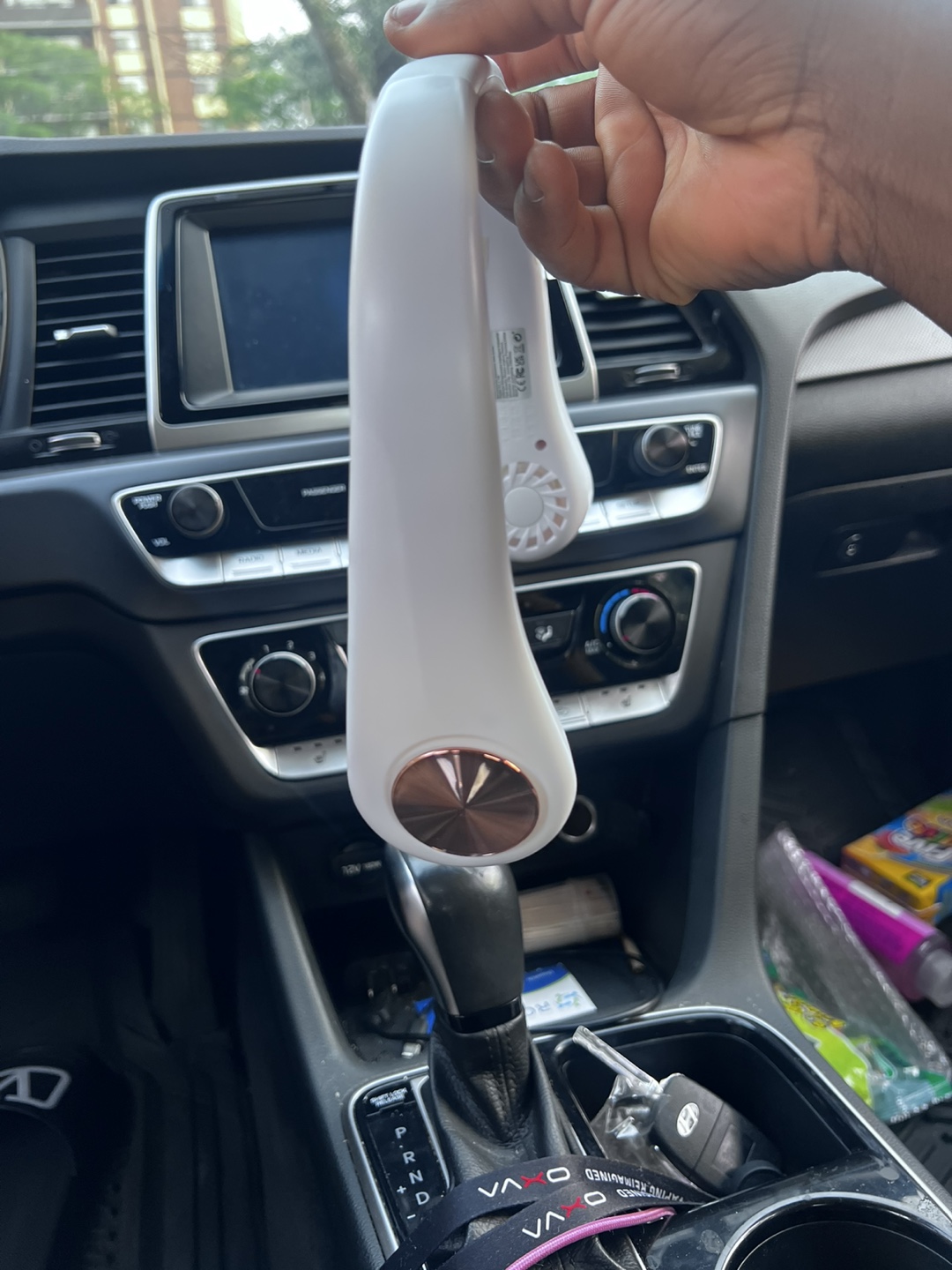 Portable Neck Fan - White - photo 2