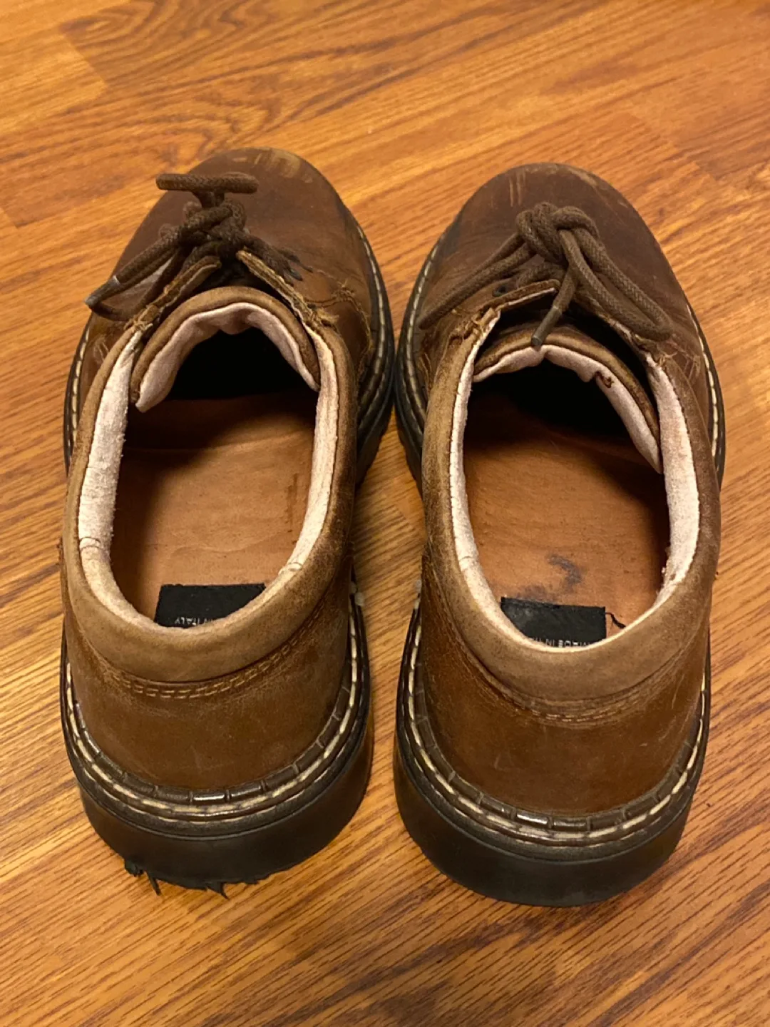 Vintage brown Italian leather oxfords image indicator(3)