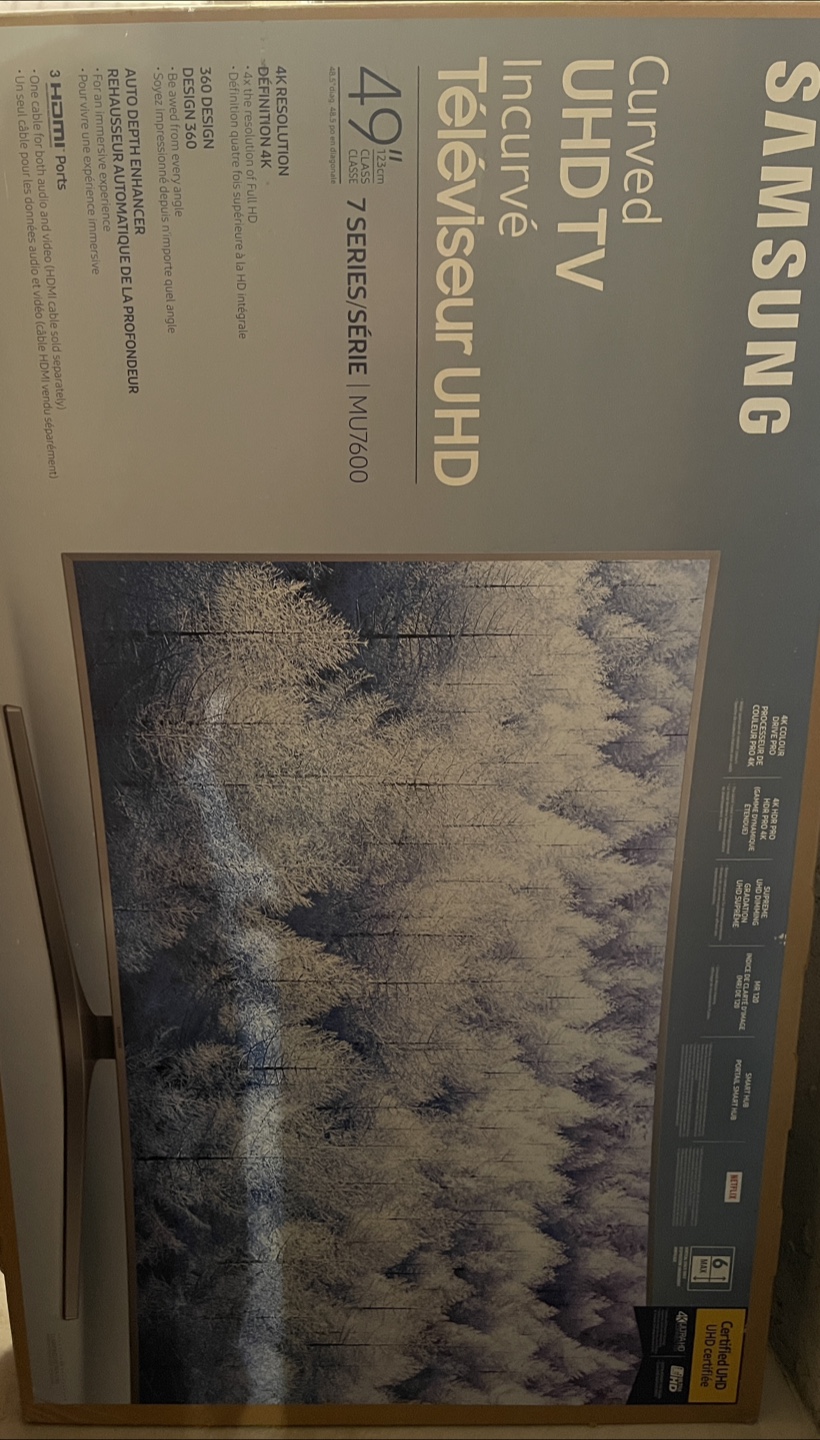 Samsung 49" Curved UHD TV MU7600 Series - photo 2
