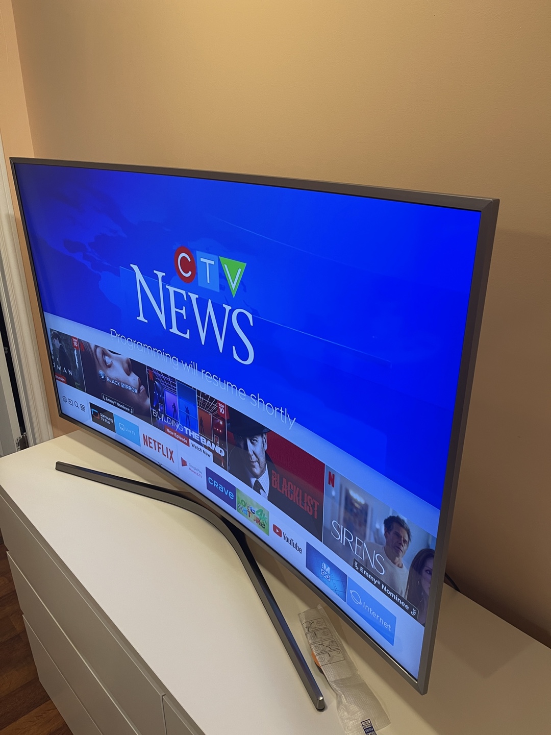 Samsung 49" Curved UHD TV MU7600 Series
