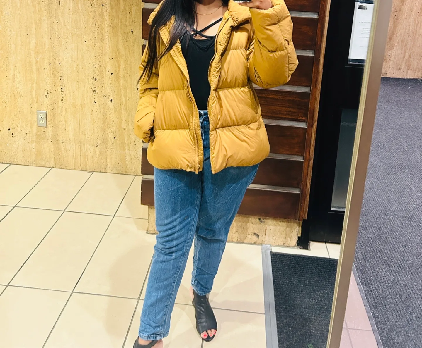 Yellow Puffer Jacket thumbnail