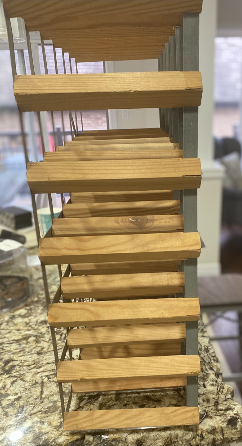 Wooden & Metal Wine Rack - photo 2