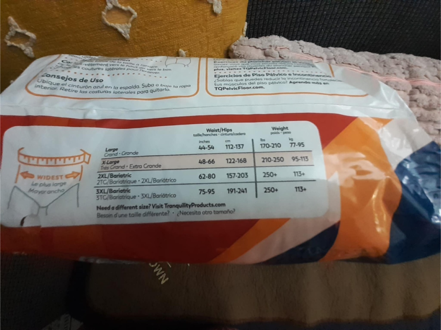 Tena ProSkin Overnight Underwear, Large