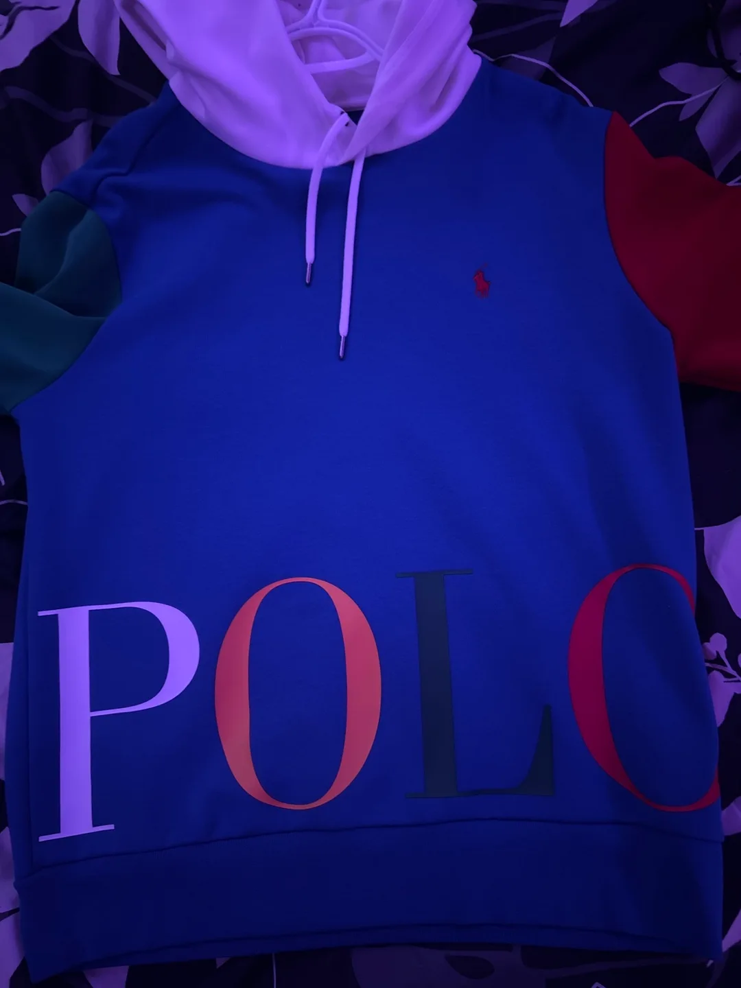 Polo Ralph Lauren Colour Block Hoodie - Size M thumbnail