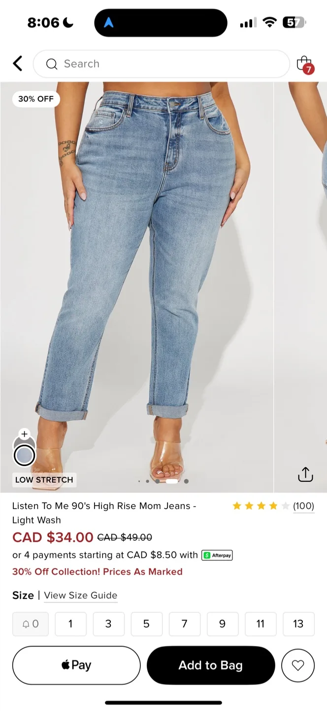 High-rise Mom jeans thumbnail