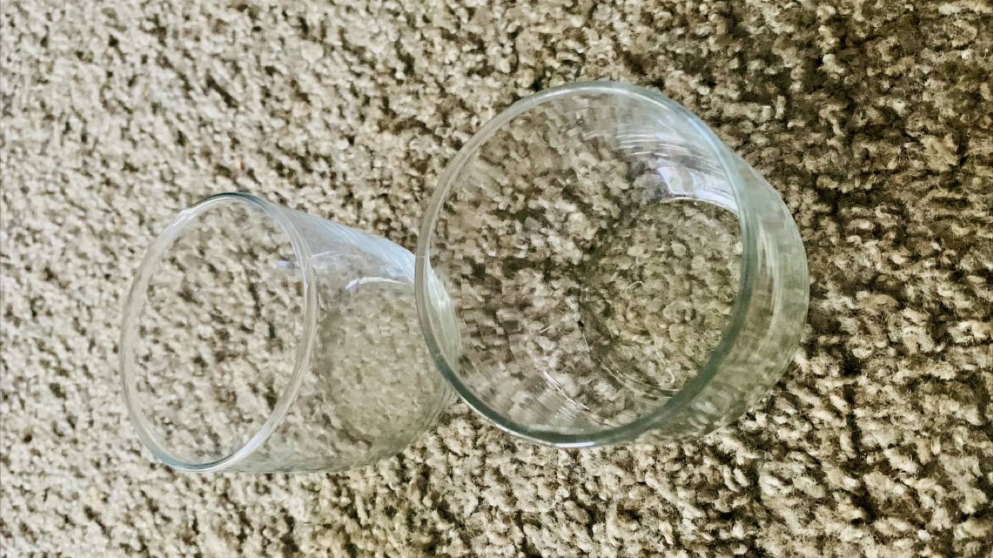 Sets of Unique Glass Cups