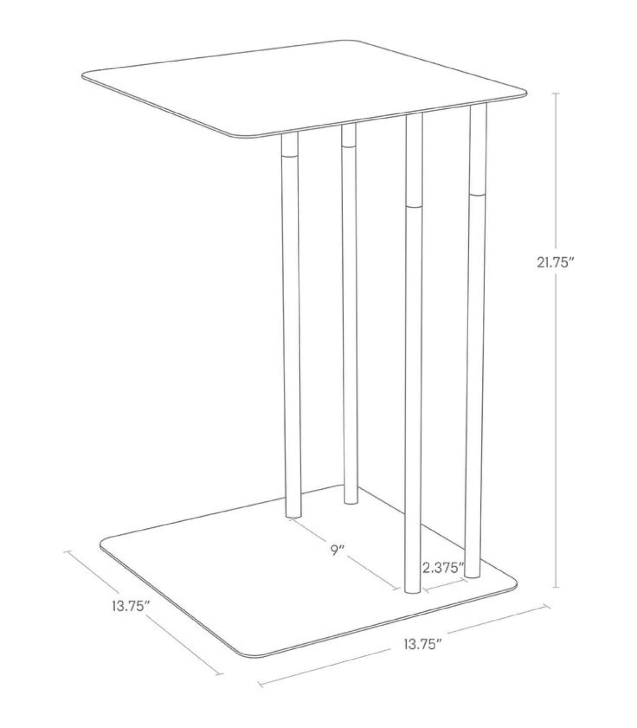 Yamazaki Home C shaped side table - photo 2