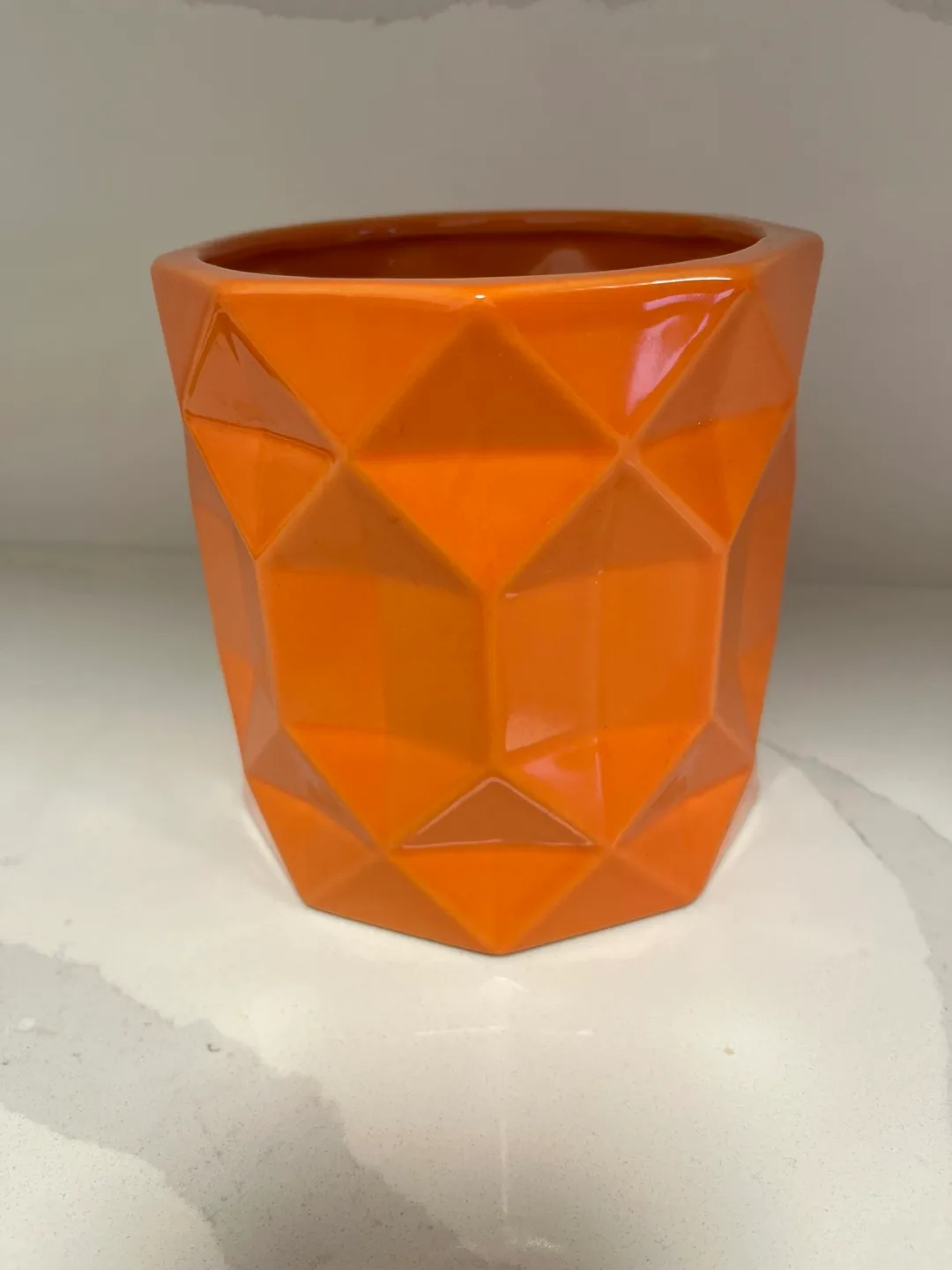 Design Images orange patterned plant pot thumbnail