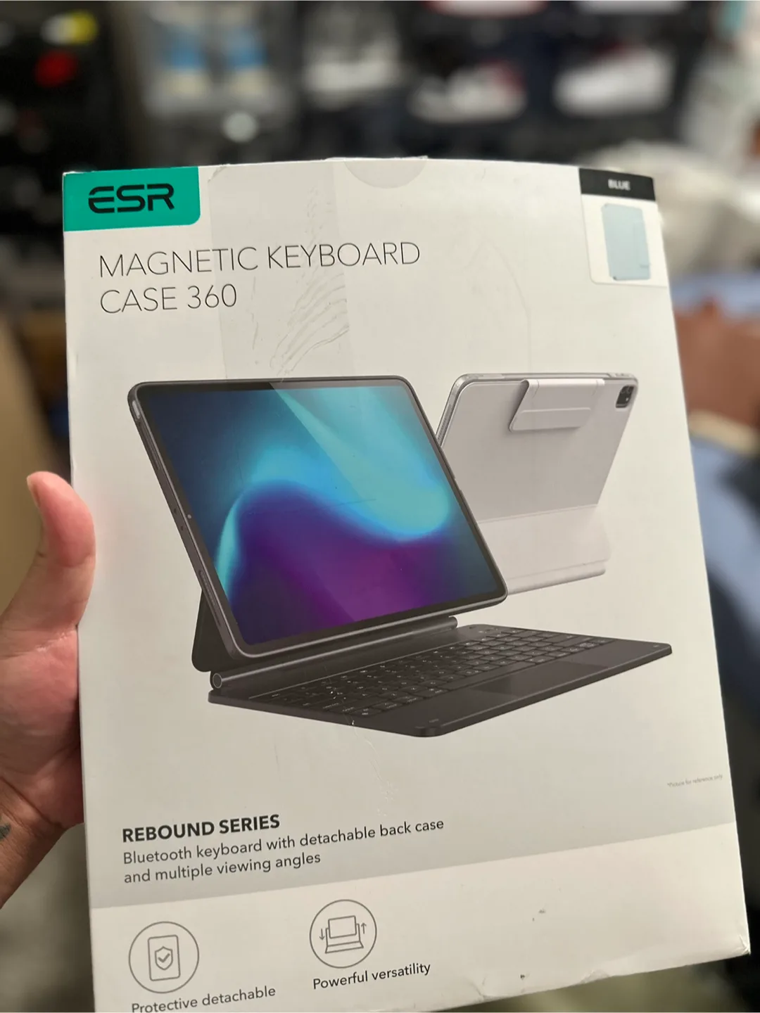 Brandnew ESR Magnetic Keyboard Case 360 - Blue