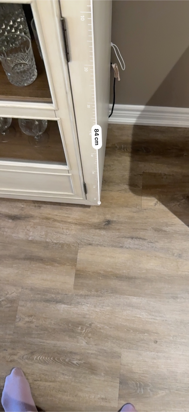 Creamy White Glass Door Cabinet - photo 3