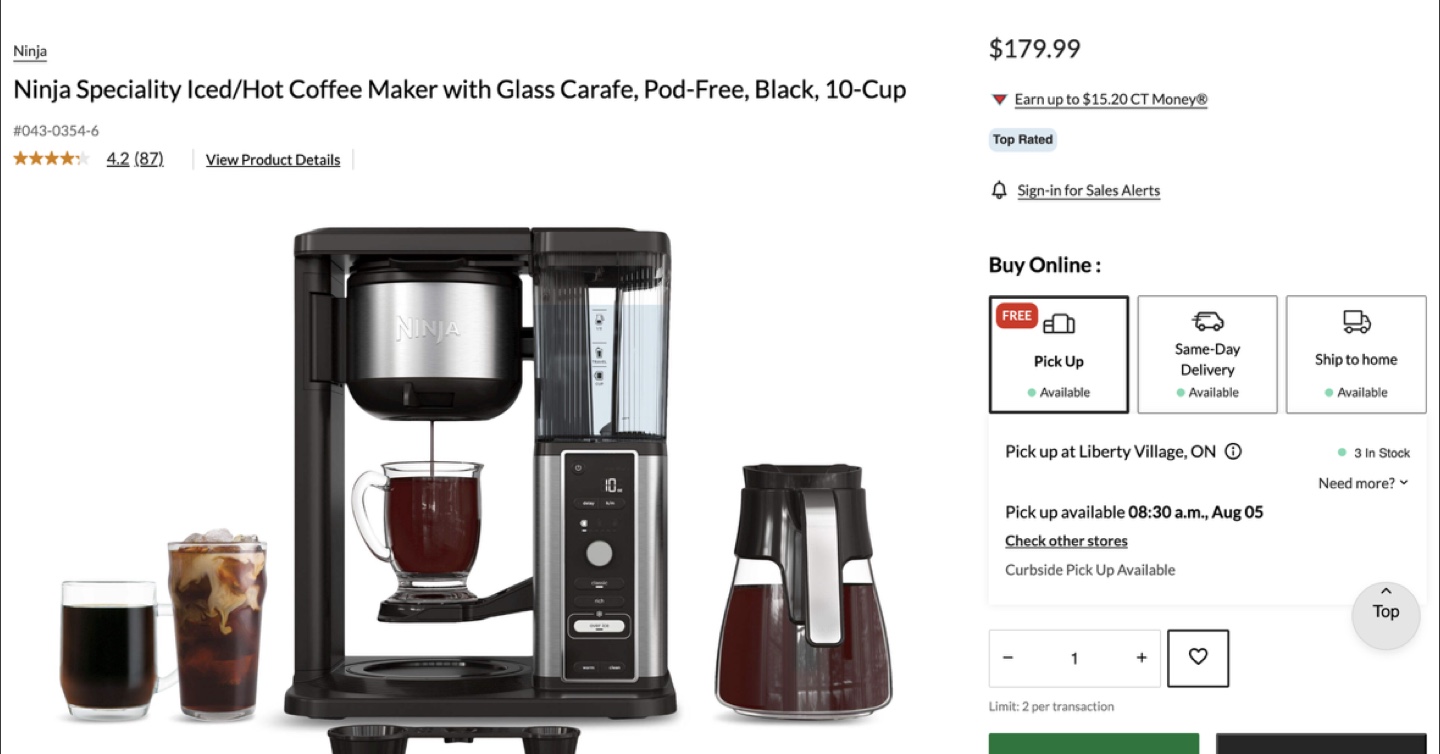Ninja Specialty Iced/Hot Coffee Maker - photo 2