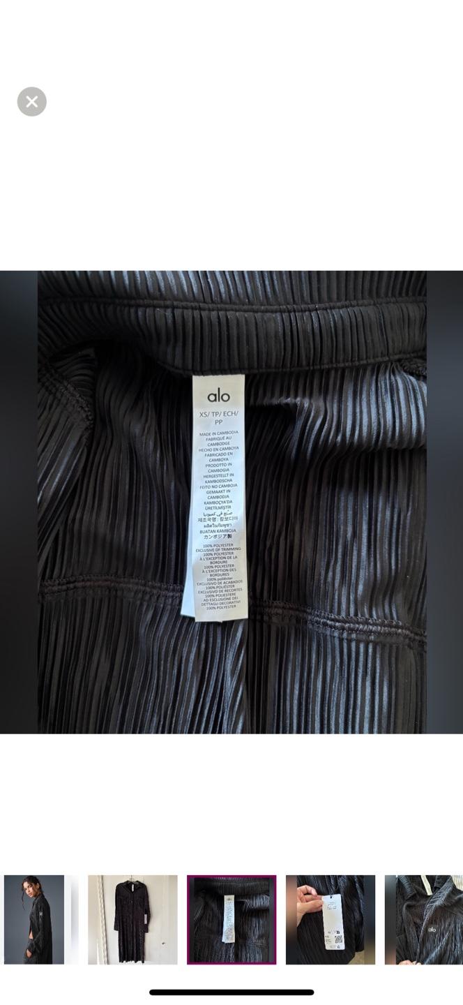 BRAND NEW Alo Yoga Micro Plisse Shirt Dress - photo 5