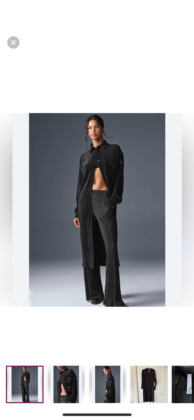 BRAND NEW Alo Yoga Micro Plisse Shirt Dress - photo 2