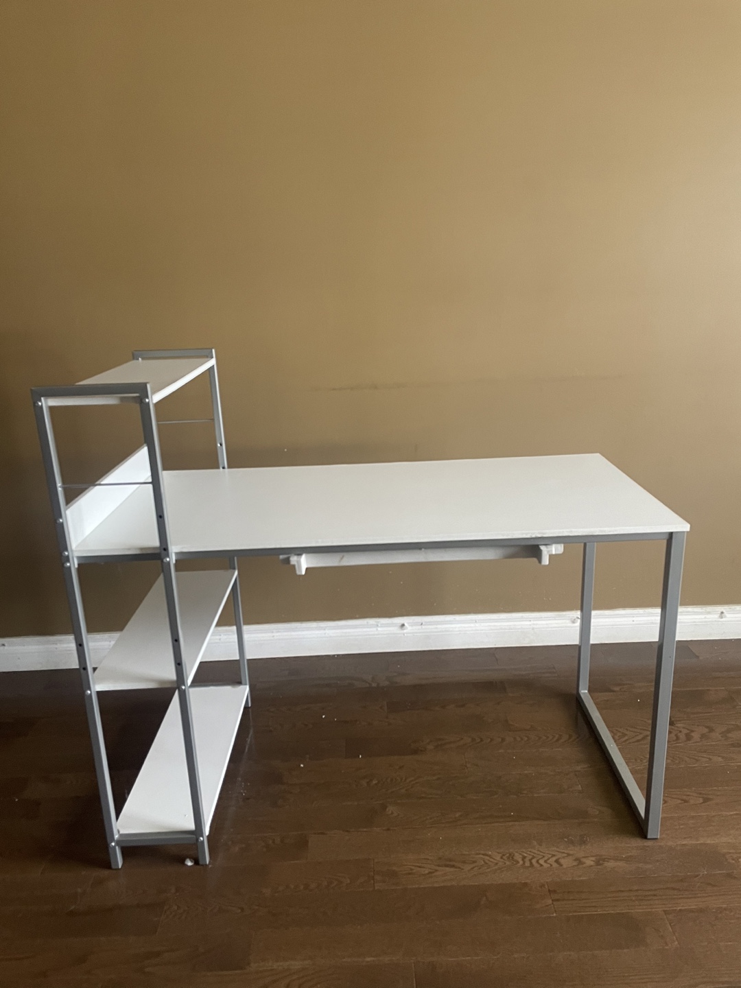 White Desk with Shelves