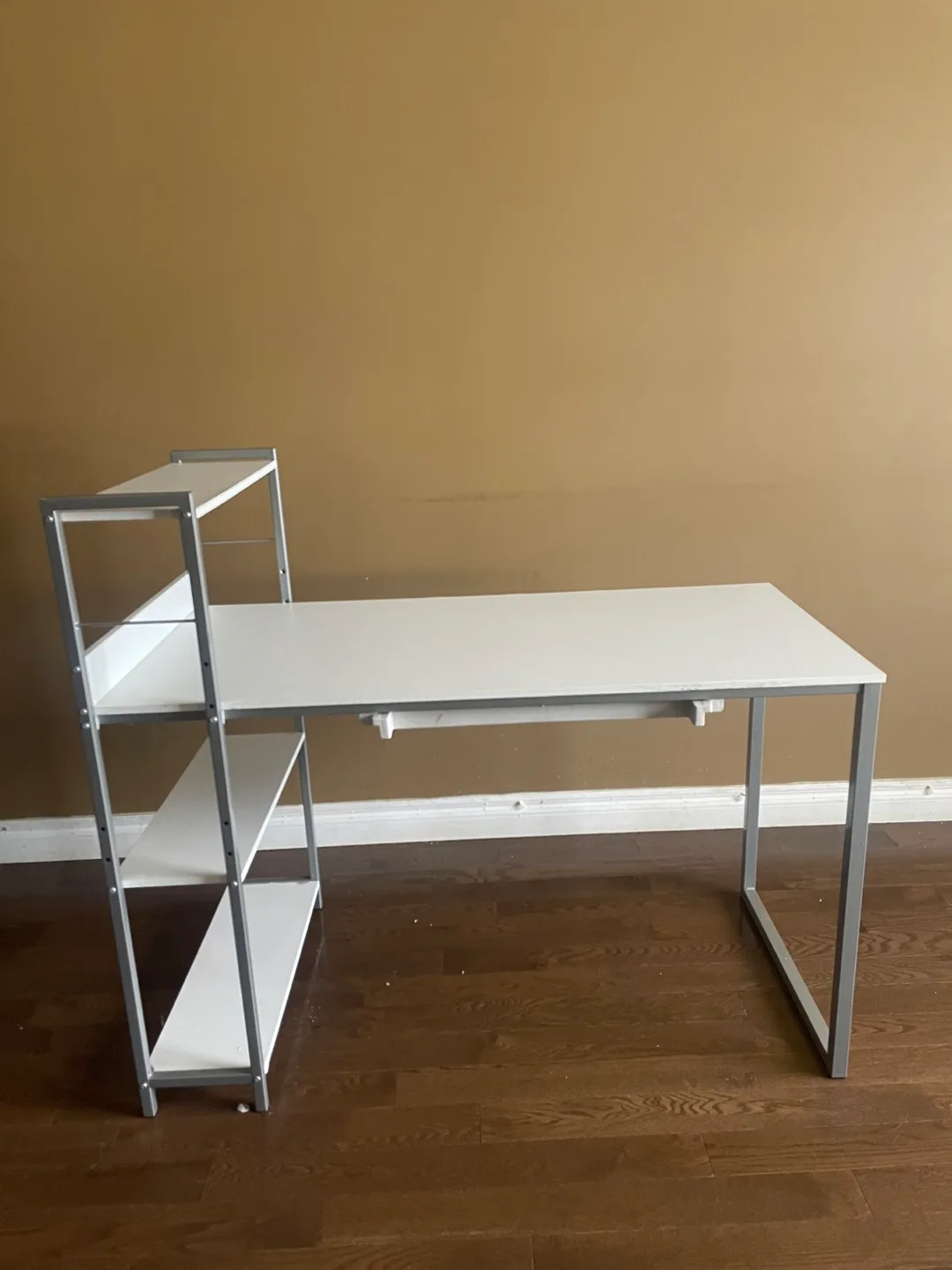 White Desk with Shelves thumbnail
