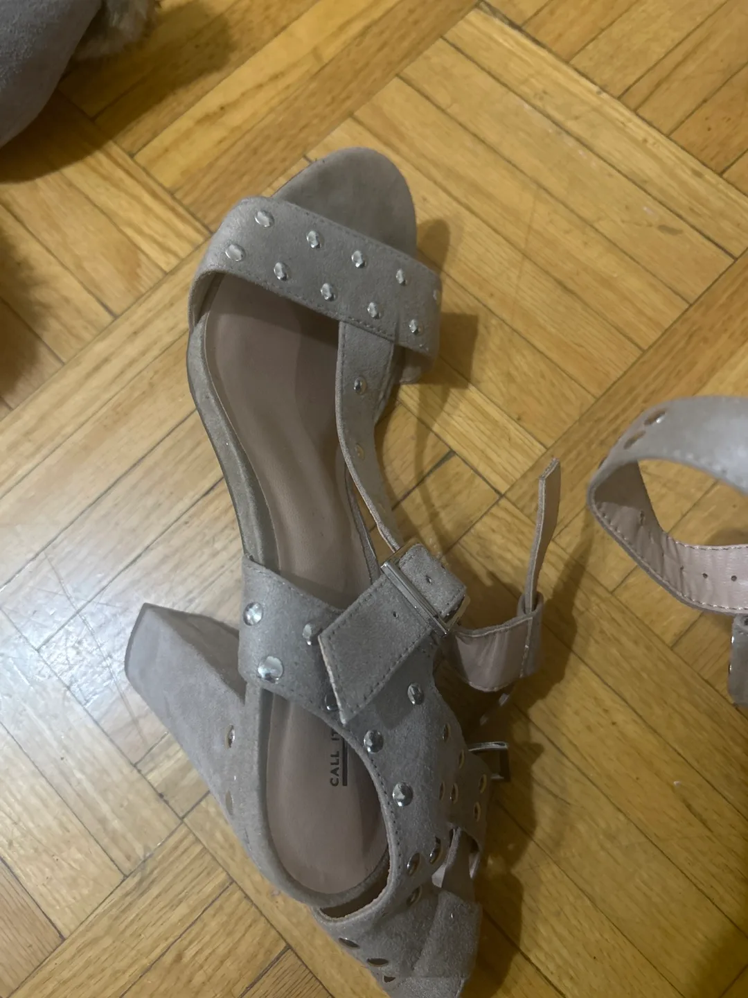 Call It Spring Grey Sandals image indicator(2)