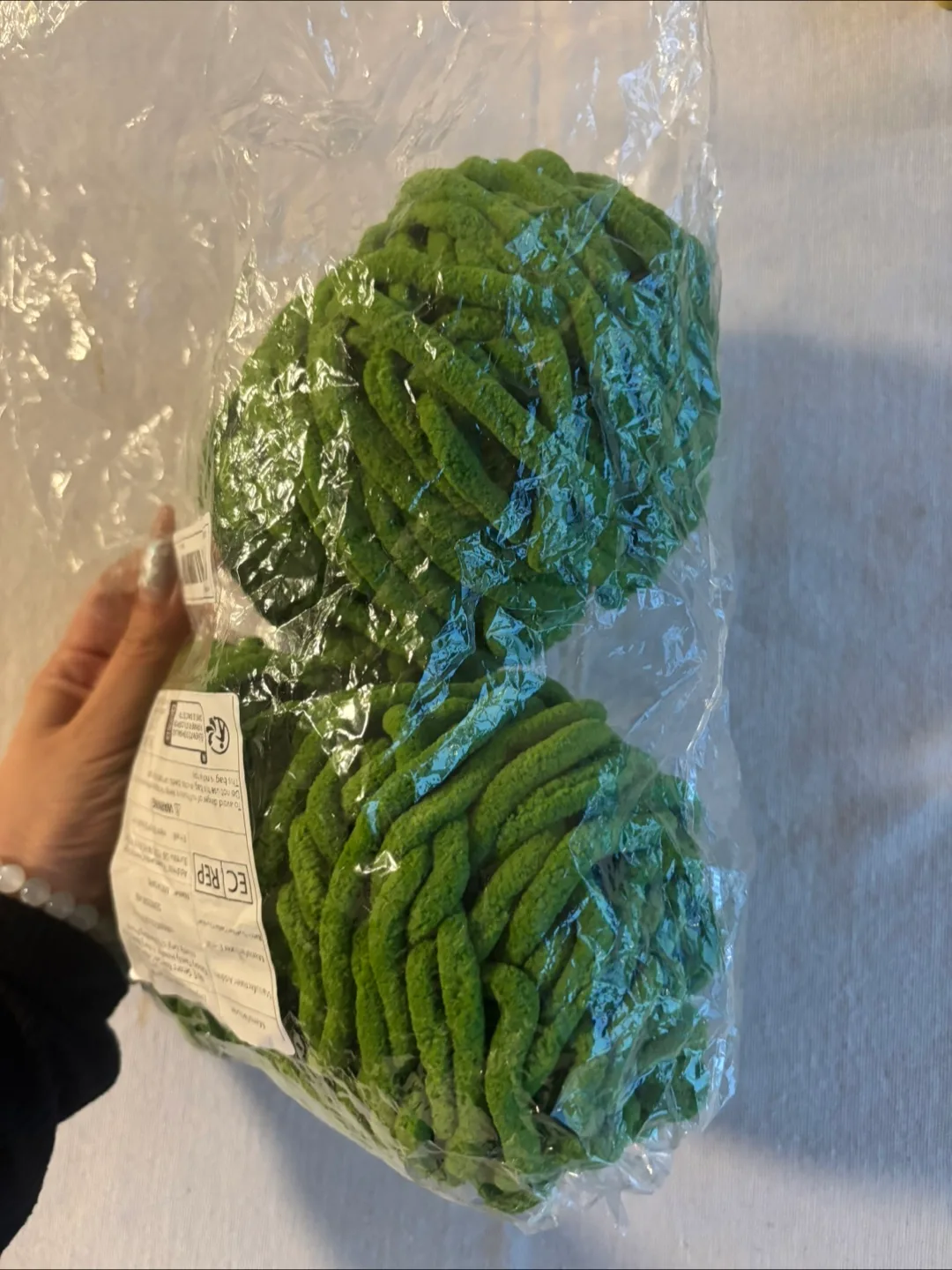 two Green yarn thumbnail