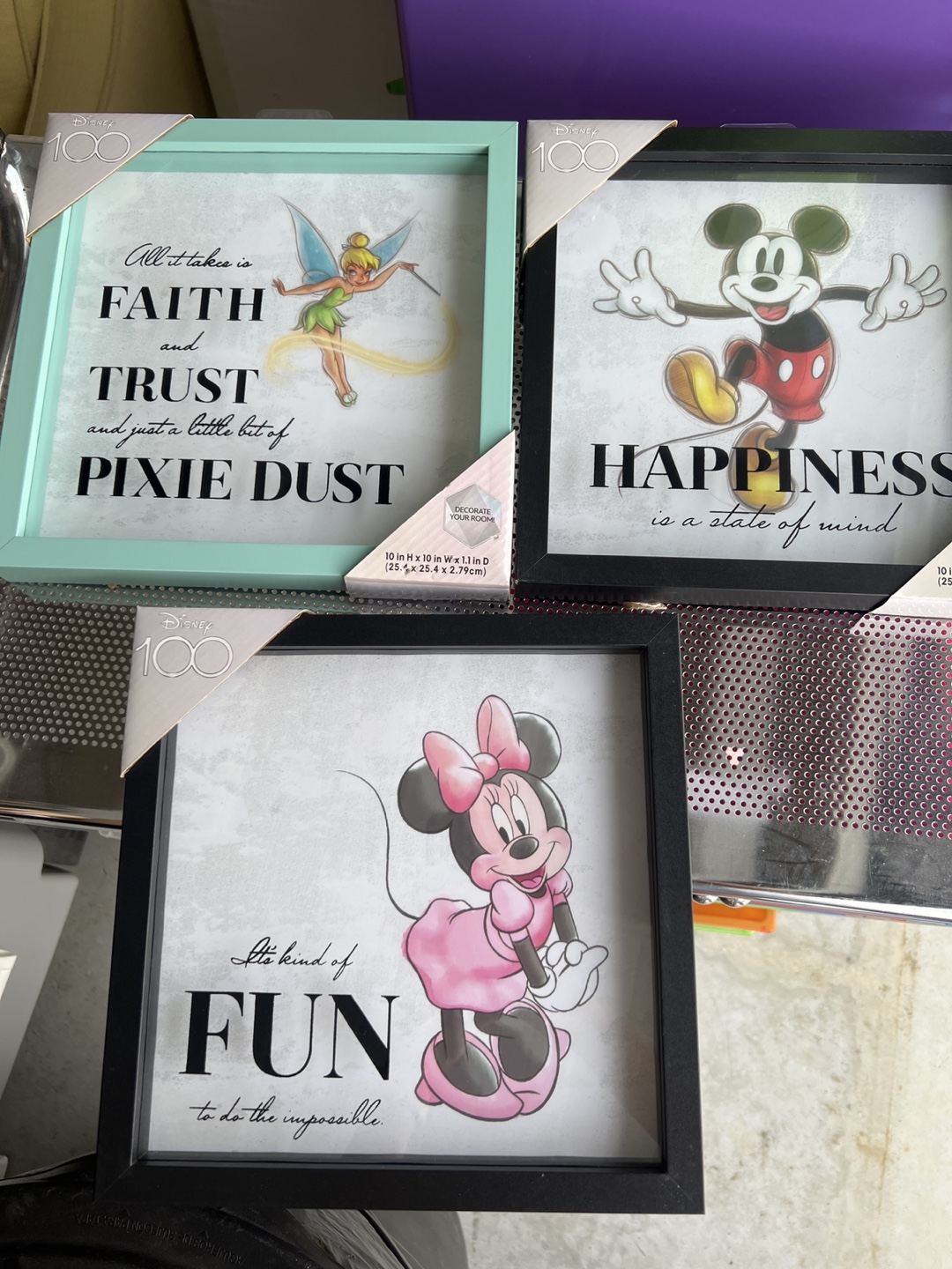 Disney 100 Framed Wall Art (Set of 3)