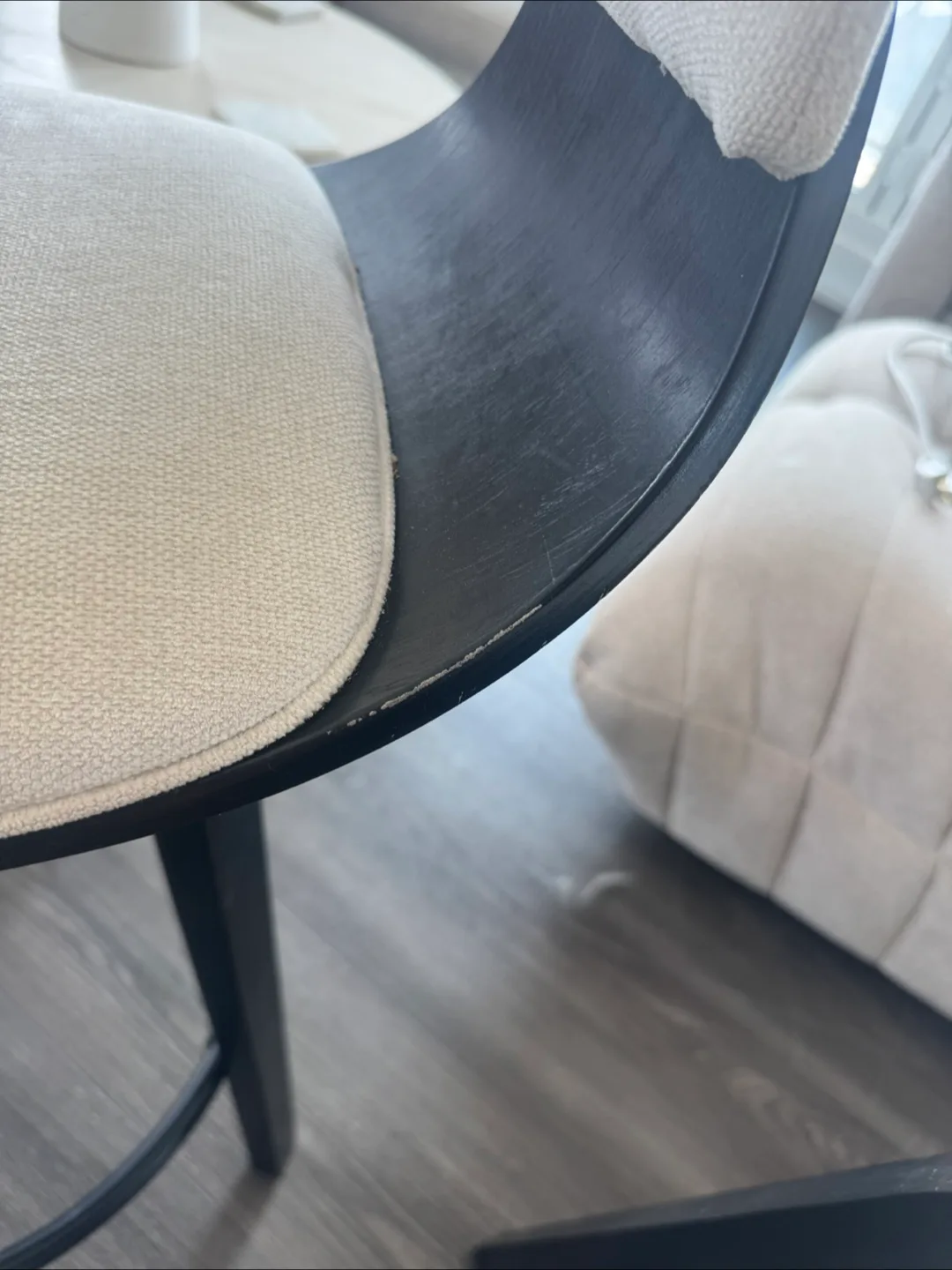 Set of 2 Swivel Bar Stools - Beige/Black image indicator(2)