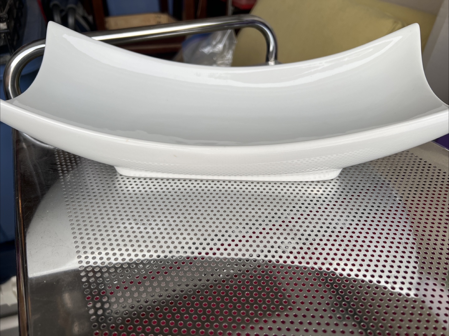 White Decorative Serving Bowl
