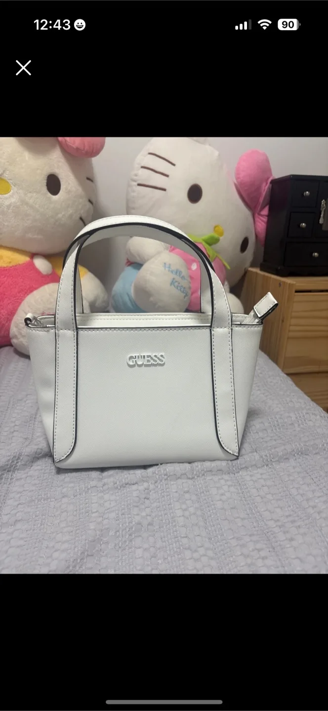Guess White Satchel Bag thumbnail