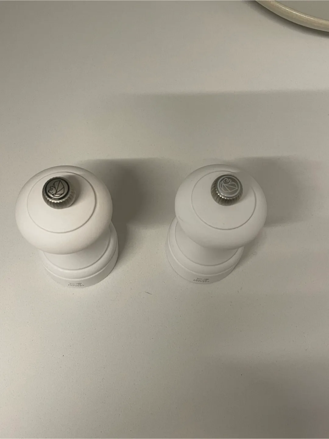 Peugeot White Salt & Pepper Mills thumbnail