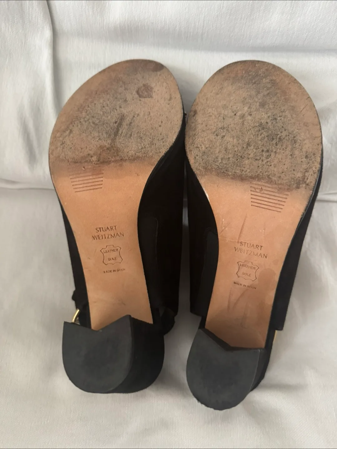 Stuart Weitzman Black Suede Heels image indicator(2)