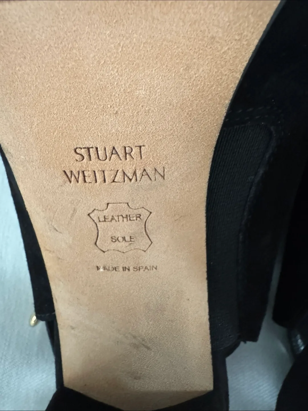 Stuart Weitzman Black Suede Heels image indicator(3)