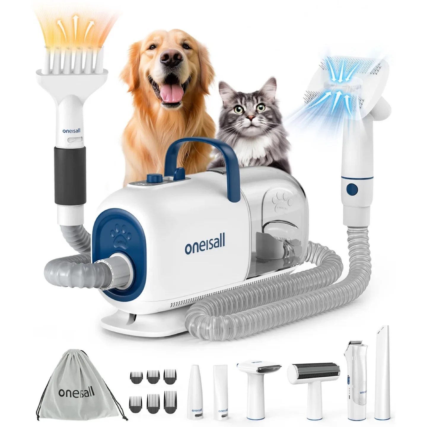 Brand New oneisall Dog Grooming Vacuum Kit thumbnail
