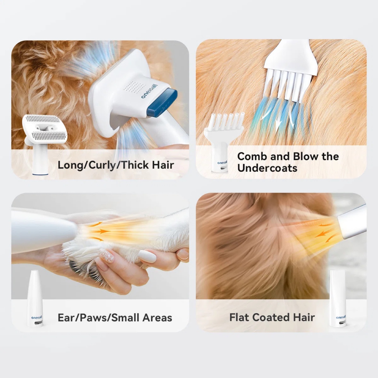 Brand New oneisall Dog Grooming Vacuum Kit - photo 4