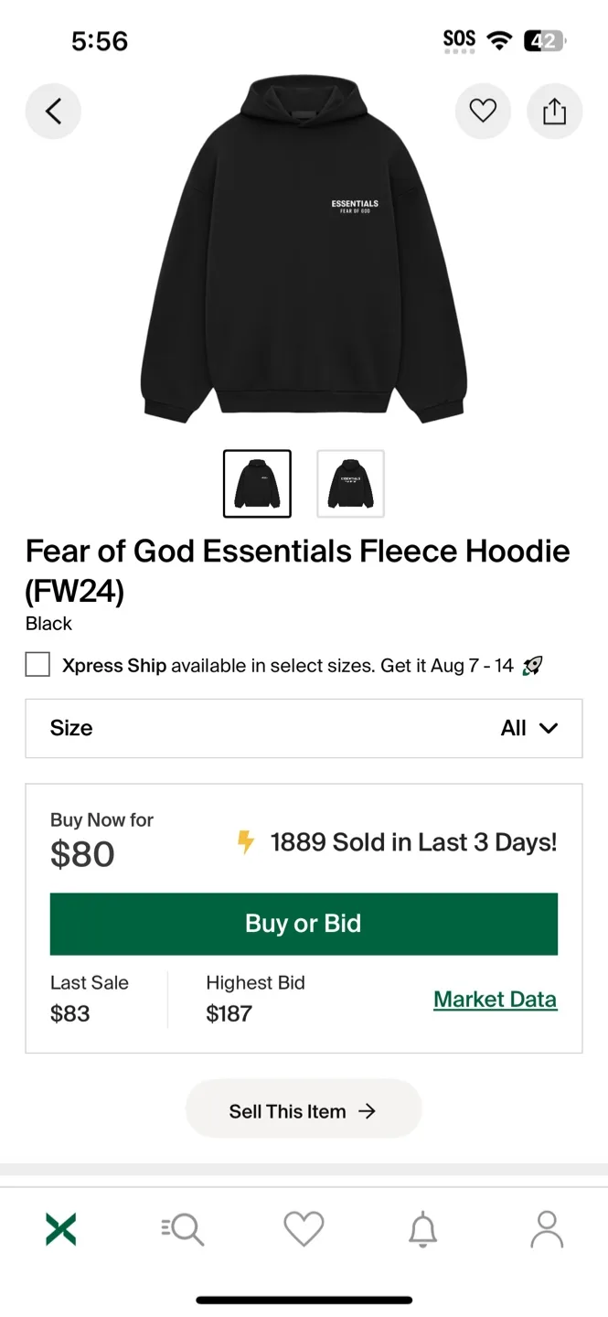 Essentials tracksuit fw24 thumbnail